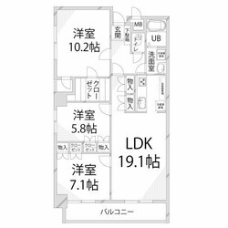 グランドヴュー島本の物件間取画像